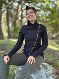 Bamboo Fleece Moto Jacket