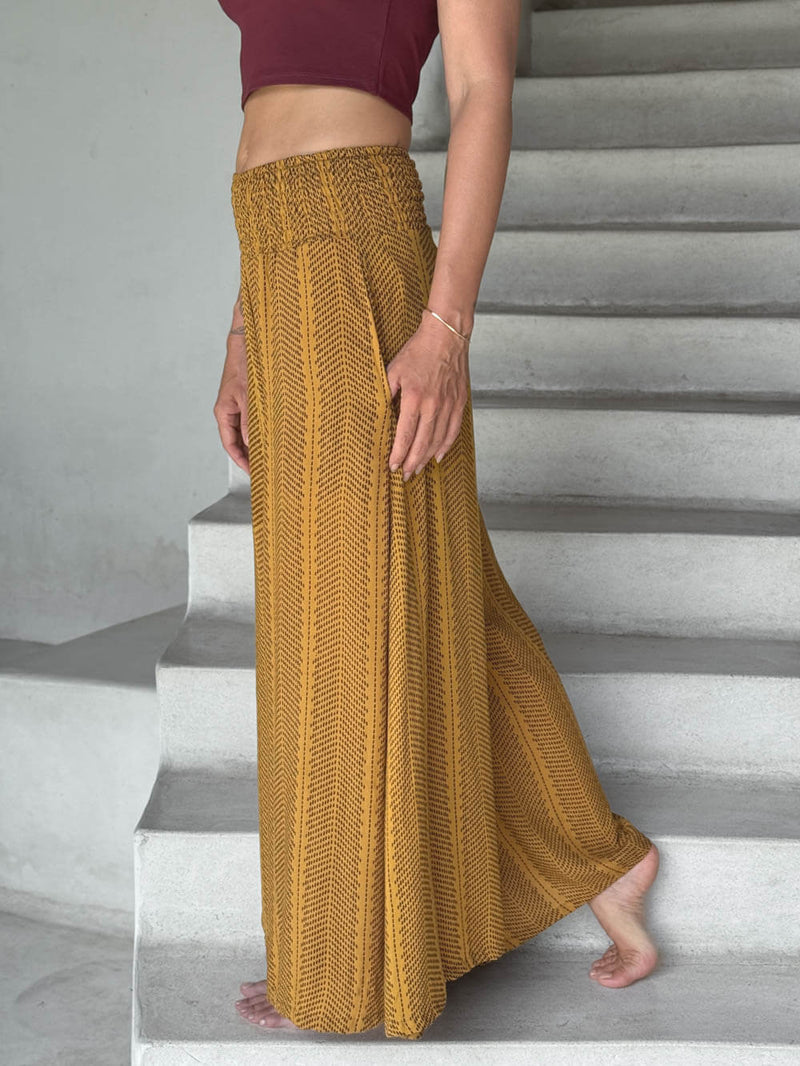 Dot Print Wide Leg Flow Pant