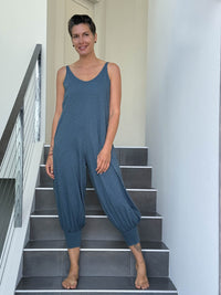 caraucci cotton one-piece jogger style blue jumper #color_pacific