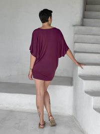 caraucci jam kimono tunic worn as a dress #color_jam