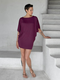 caraucci jam kimono tunic worn as a dress #color_jam