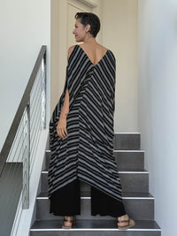 Stripe Kaftan Dress