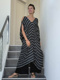 Stripe Kaftan Dress