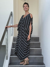 Stripe Kaftan Dress