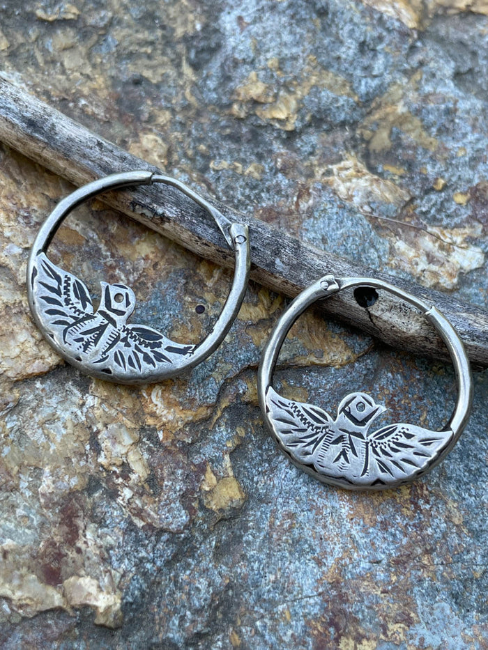 Tribal Bird Earring