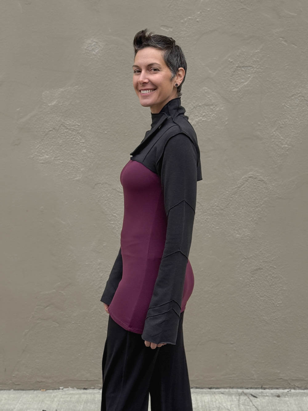 Bamboo Fleece Bolero Jacket | Women's Cropped Jacket | CARAUCCI