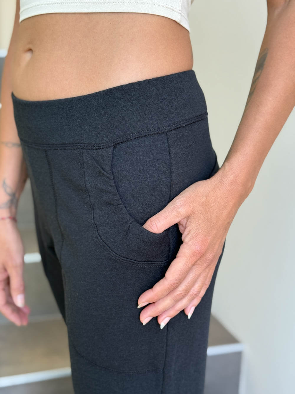 Bamboo Fleece Boot Cut Pocket Pant