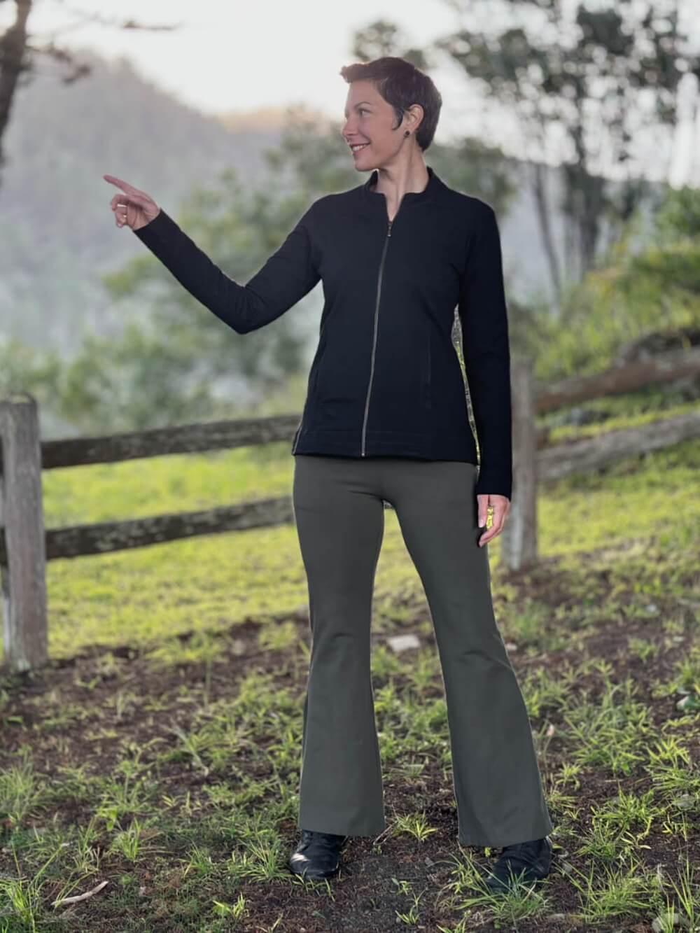 Bamboo Cotton Fleece Zipper Moto Jacket | Women's Eco-Friendly