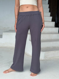 caraucci bamboo fleece pocket sweatpants in steel grey #color_steel