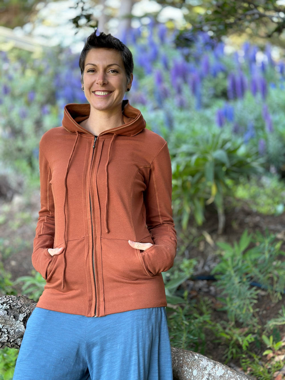 Women's Bamboo Cotton Fleece Zipper Hoodie Jacket – CARAUCCI Women's Bamboo Cotton Fleece Zipper Hoodie Jacket – CARAUCCI