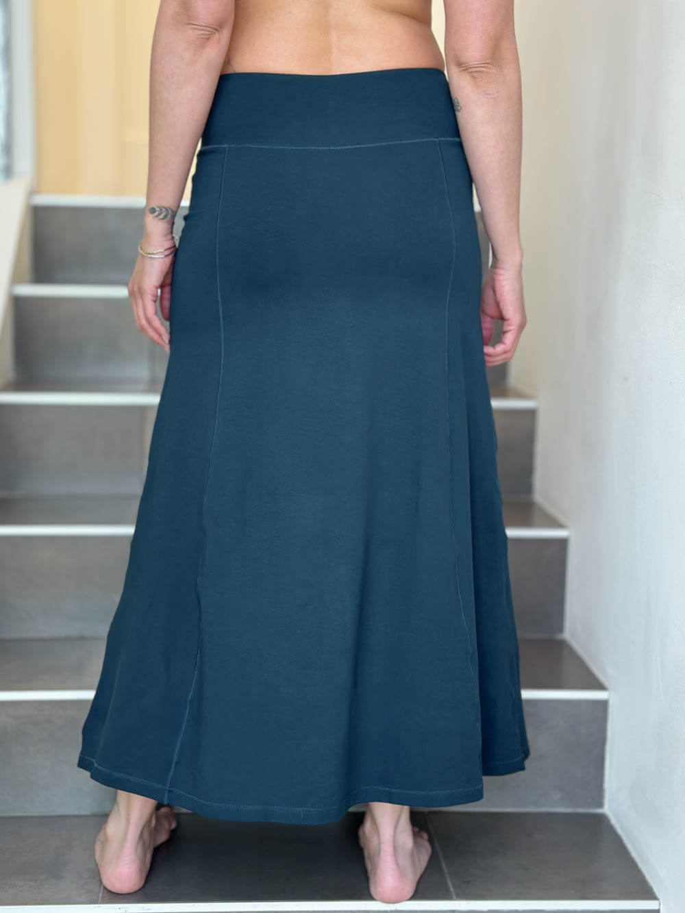 Bamboo Pocket Skirt | Women's Bamboo Maxi Skirt | CARAUCCI