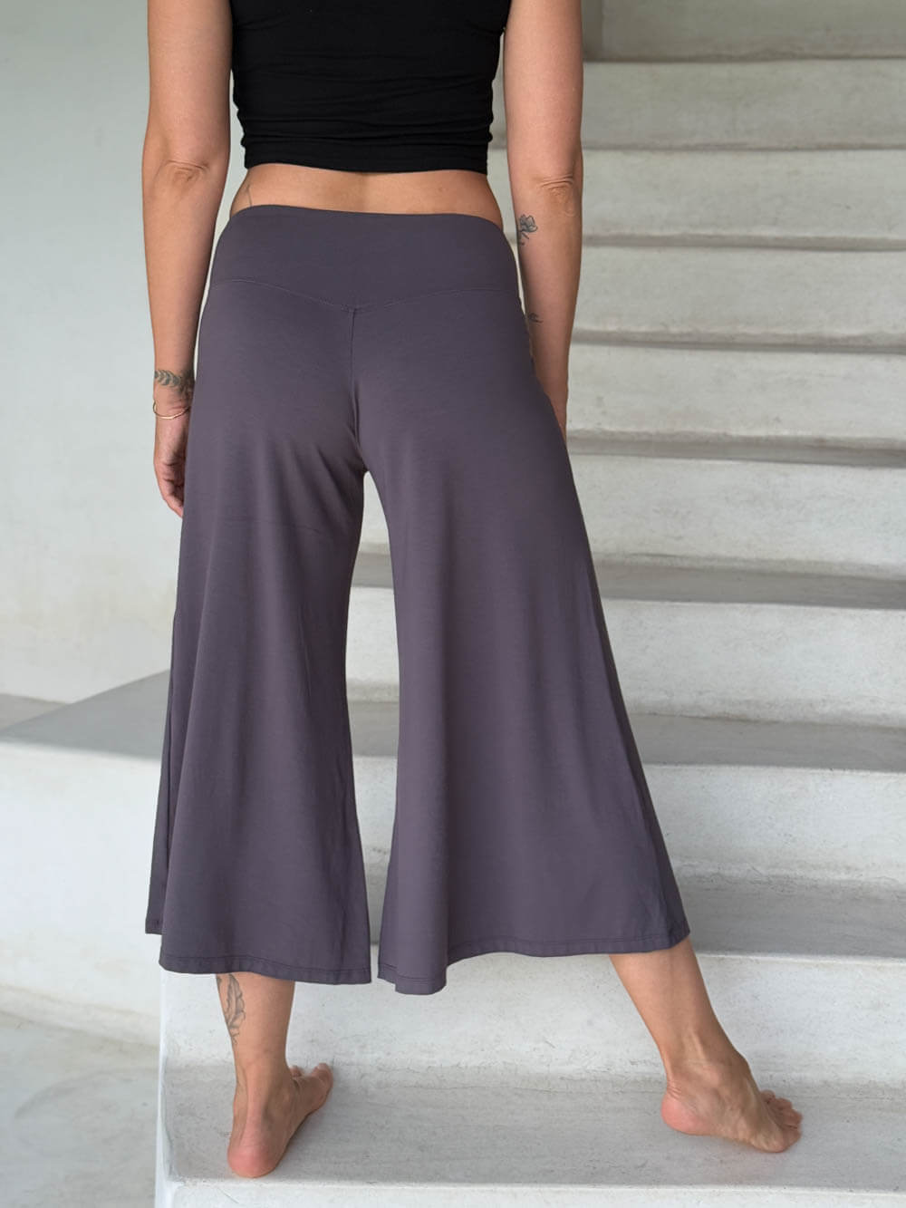 Wide Leg Cropped Flare Flow Pants | Women's Plant-Based