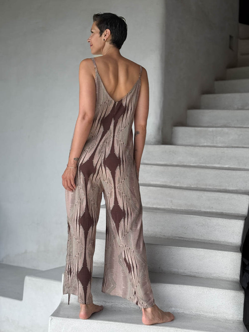 Desert Diamond Print Ruched Jumper