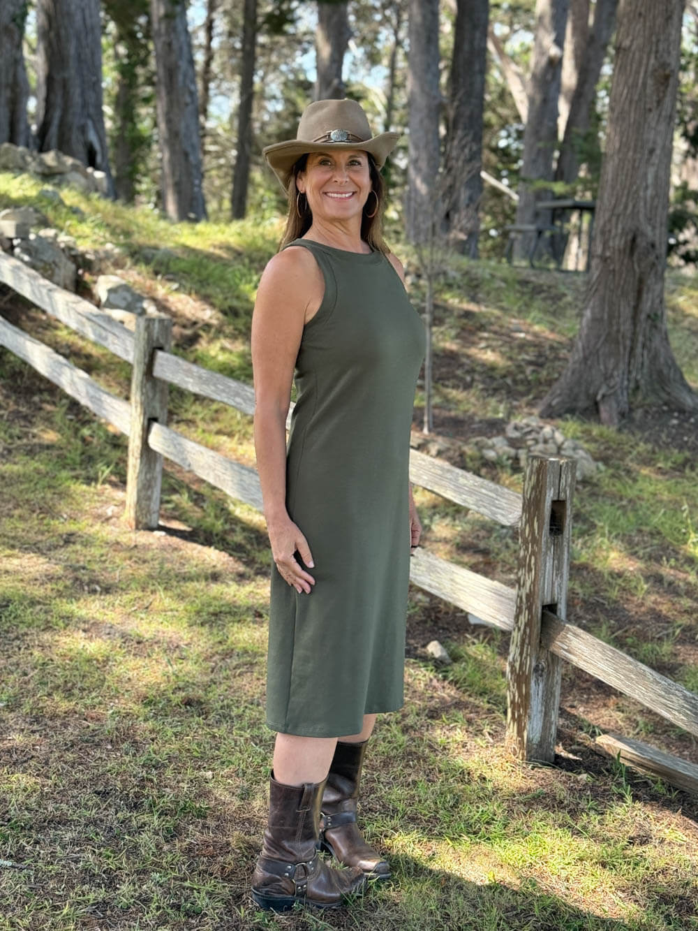 Bamboo Cotton Fleece Dress | Women's Bamboo Dresses Copper / L Bamboo Cotton Fleece Dress | Women's Bamboo Dresses Copper / L