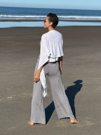 caraucci convertible white wrap vest can be worn multiple way #color_white
