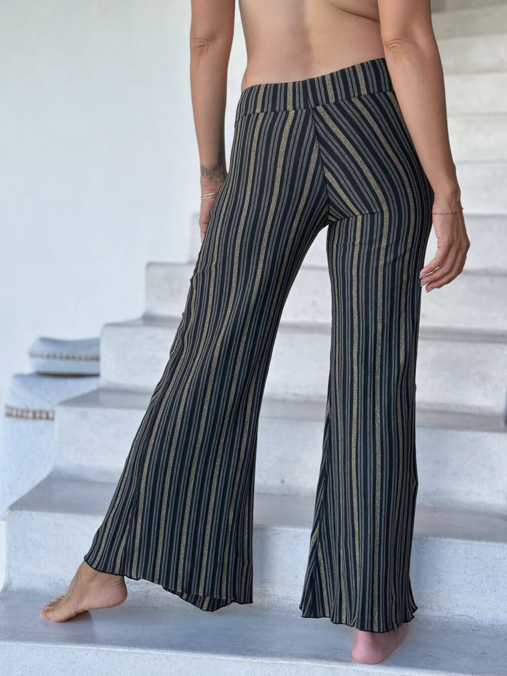 Limited Edition Silver Stripe Flow Pants