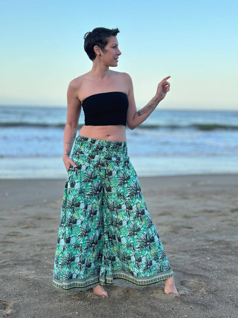 Flower Wide Leg Flow Pants