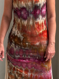 Ice Dyed Cap Sleeve Slit Tunic