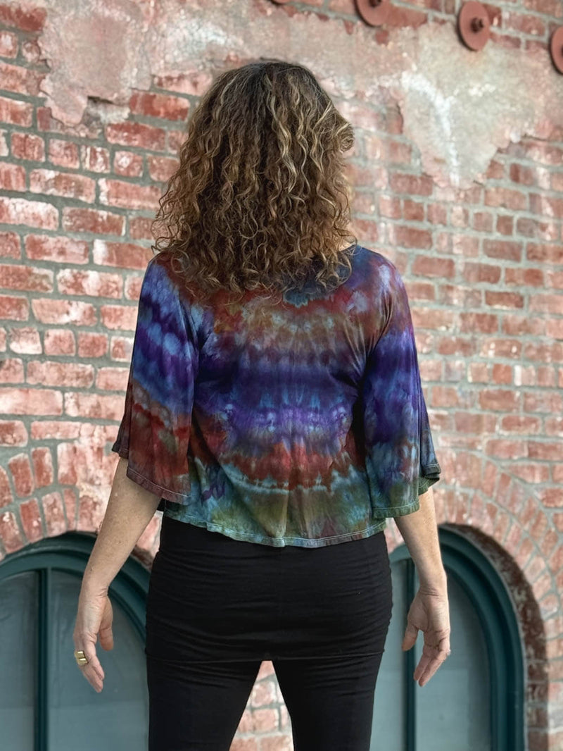 Ice Dye Flutter Top