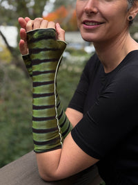 Ice Dyed Fingerless Gloves