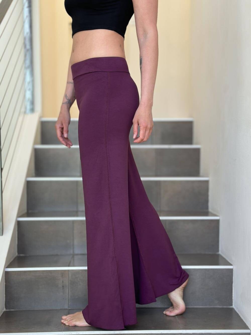Joy Flare Pants | Women's Plant-Based Jersey Pants – CARAUCCI