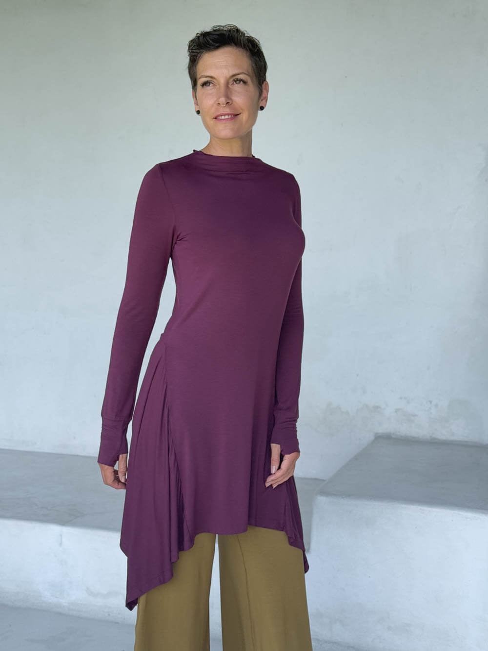 High Neck Flow Tunic