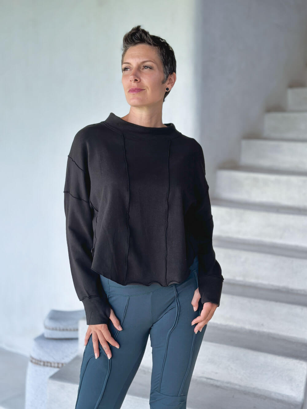 The Bamboo Fleece Sweatshirt - Black The Bamboo Fleece Sweatshirt - Black