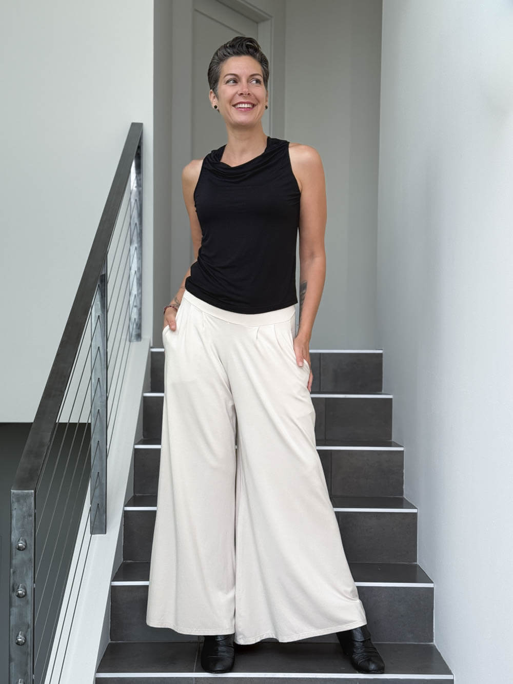 Racerback Cowl Top