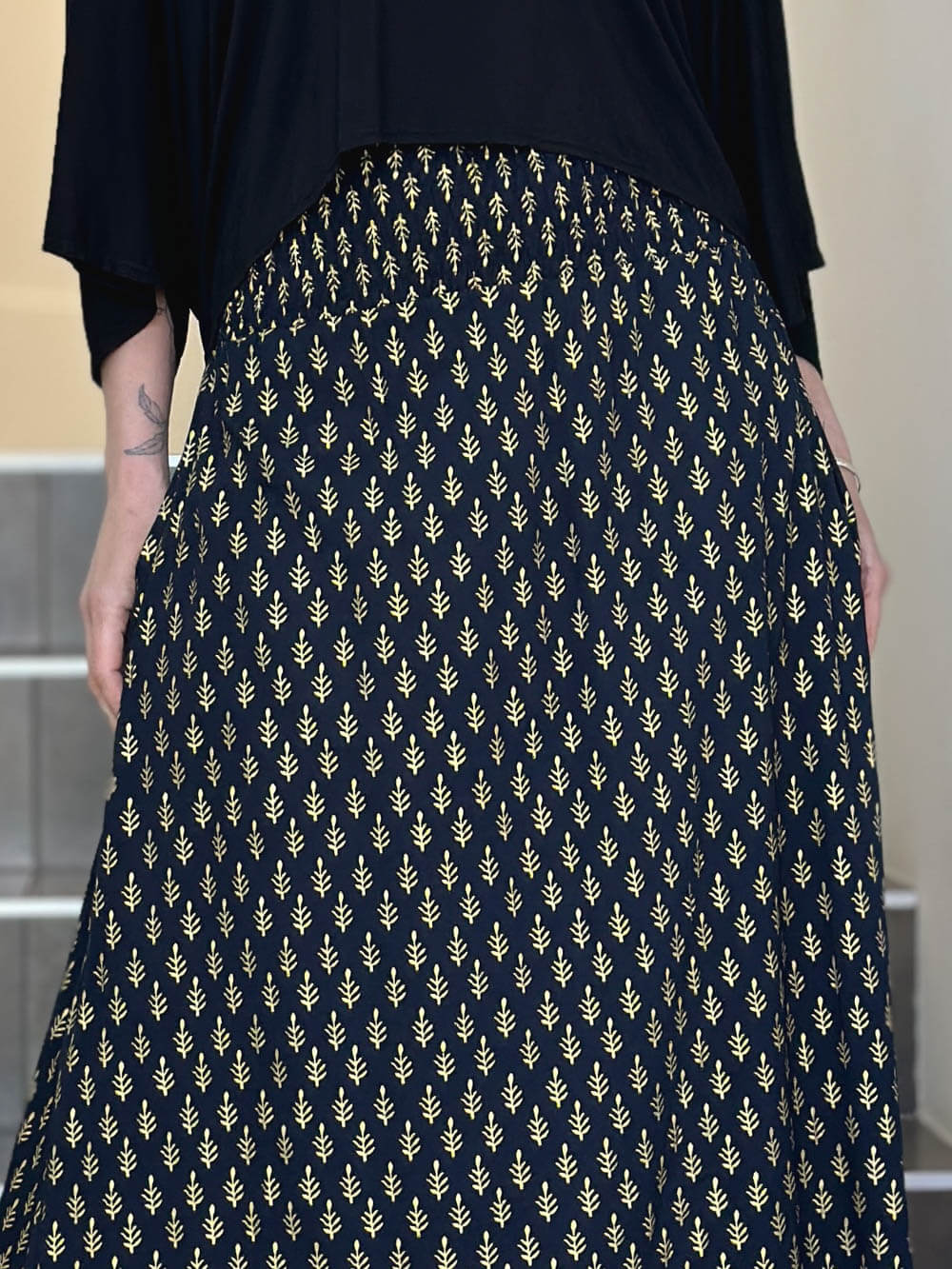 Dot Print Skirt