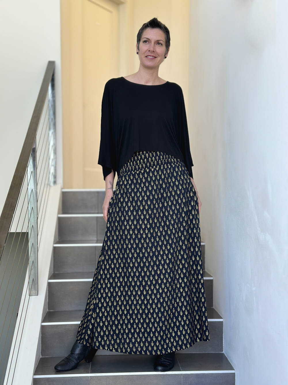 Dot Print Skirt