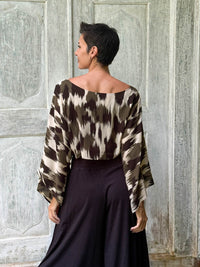 Forest Ikat Flow Top