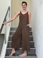 Brown Print Ruched Jumper