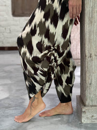 Forest Ikat Ruched Jumper