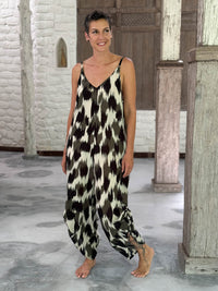 Forest Ikat Ruched Jumper