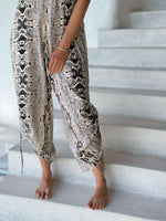 Snake Print Ruched Jumper