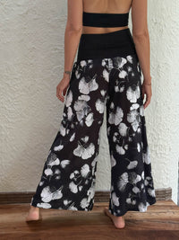 Black Ginkgo Ruched Pant