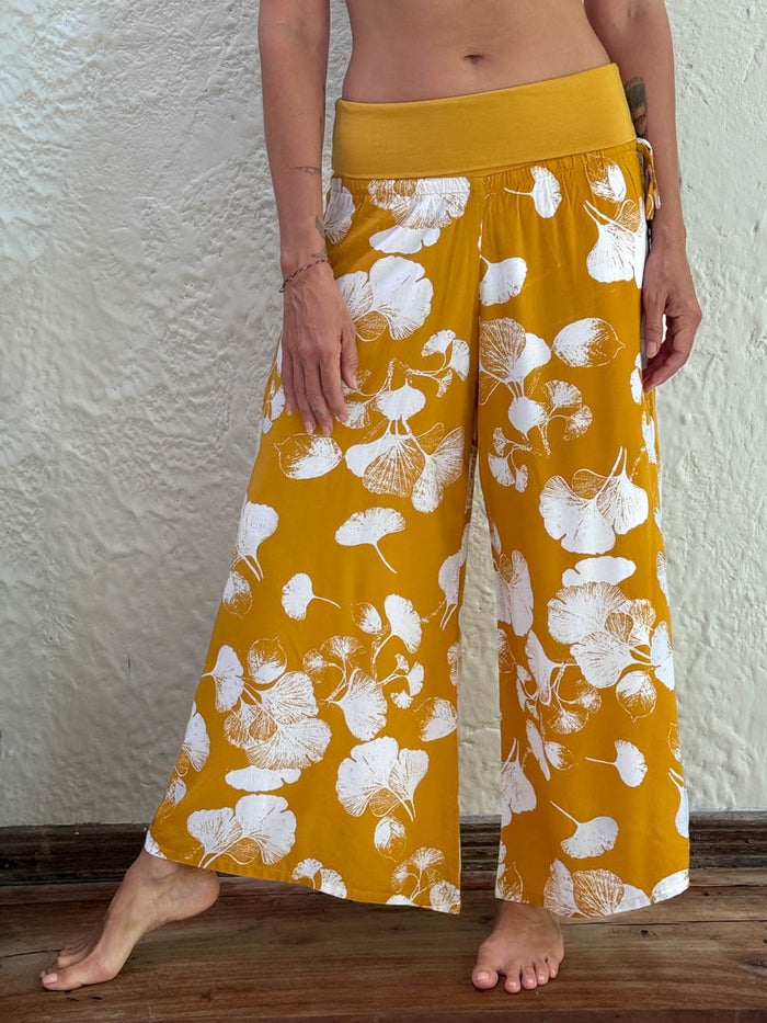 Golden Ginkgo Ruched Pant