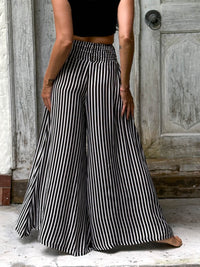 Stripe Wide Leg Flow Pant