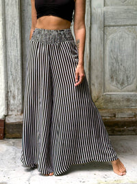 Stripe Wide Leg Flow Pant