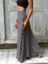 Stripe Wide Leg Flow Pant
