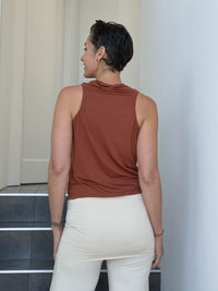 Racerback Cowl Top
