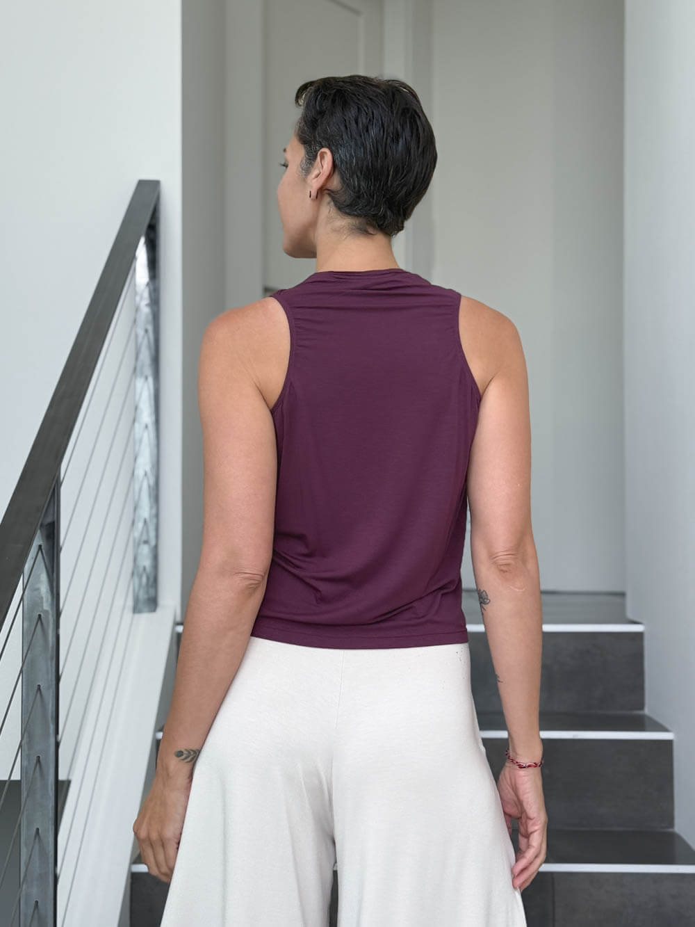 Racerback Cowl Top