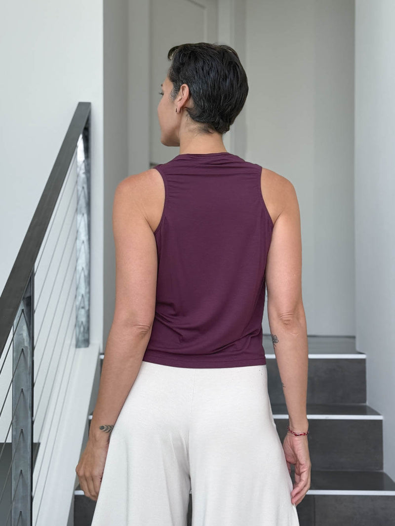 Racerback Cowl Top