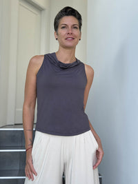 Racerback Cowl Top