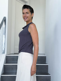 Racerback Cowl Top