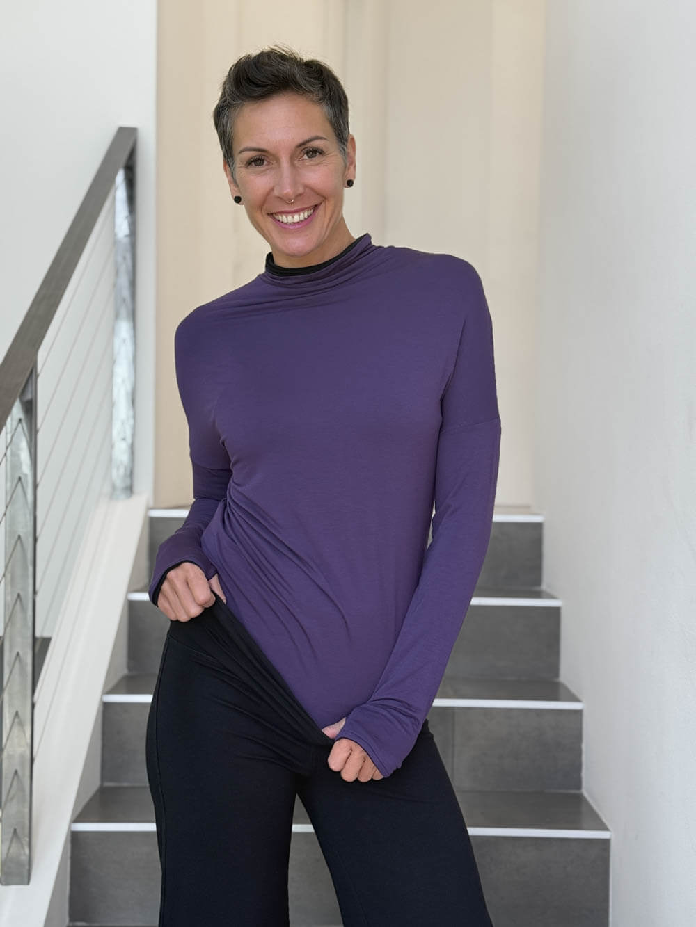 Reversible Long Sleeve Top