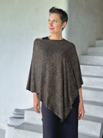 Reversible Snake Lace Print Poncho