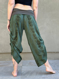 Snake Print Ruched Pants