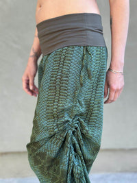 Snake Print Ruched Pants