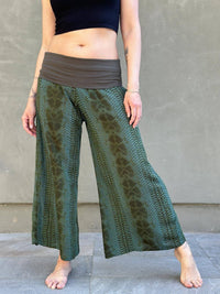 Snake Print Ruched Pants